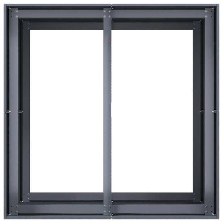 plantekasse 80x80x80 cm stål antracitgrå