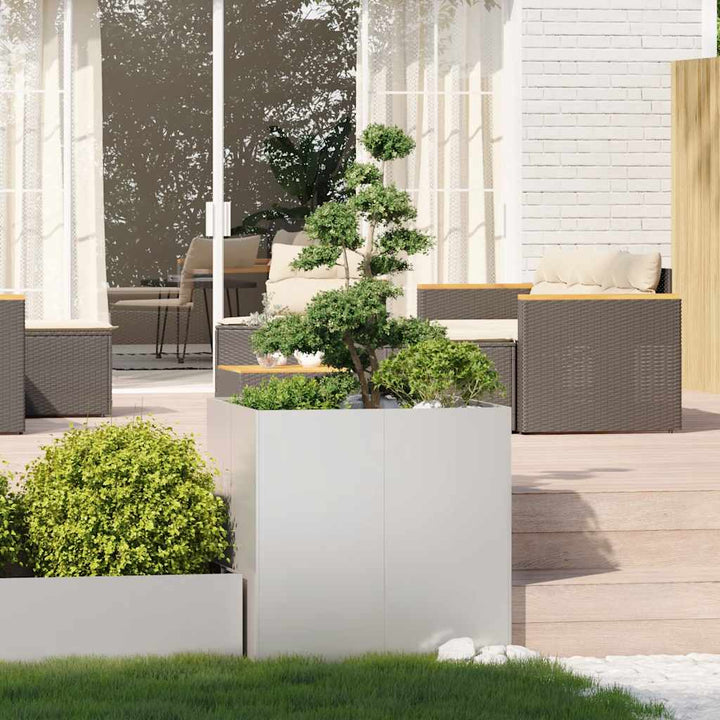 plantekasse 80x80x80 cm rustfrit stål