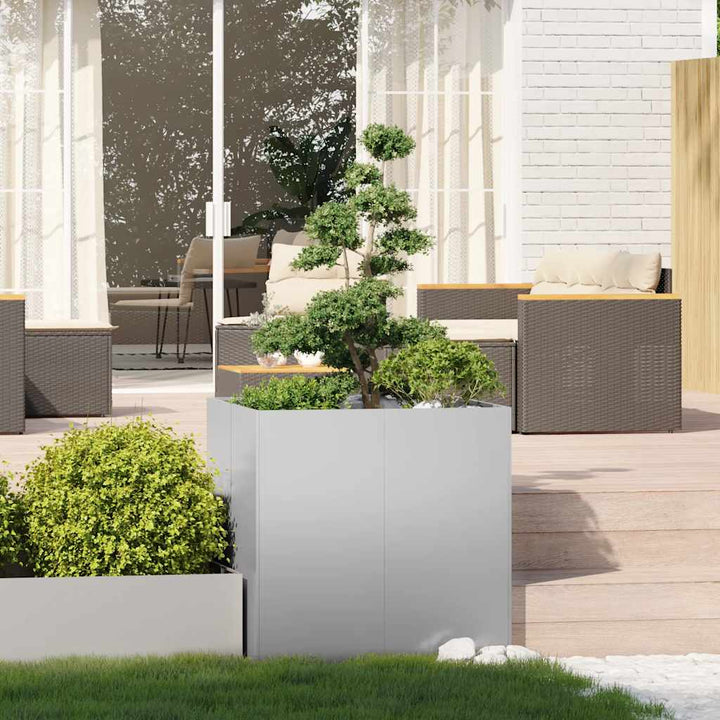 plantekasse 80x80x80 cm galvaniseret stål