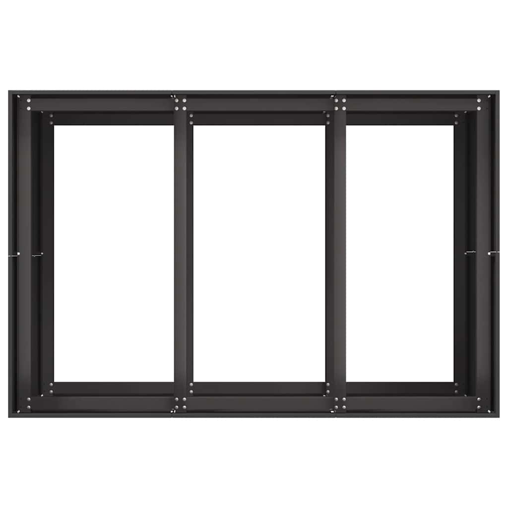 plantekasse 120x80x80 cm stål sort