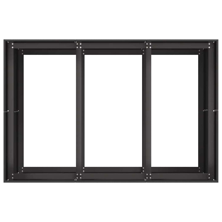 plantekasse 120x80x80 cm stål sort