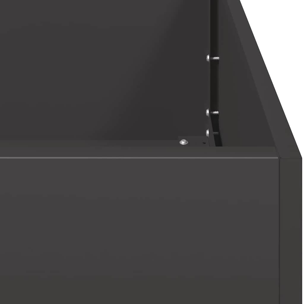 plantekasse 120x80x80 cm stål sort