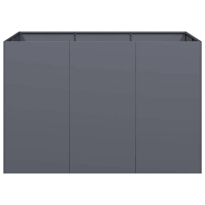 plantekasse 120x80x80 cm stål antracitgrå