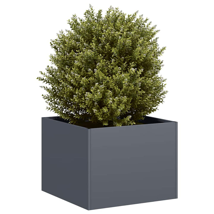 plantekasse 40x40x30 cm stål antracitgrå