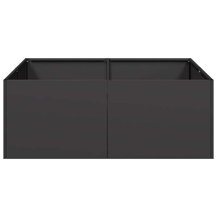 plantekasse 80x80x30 cm stål sort