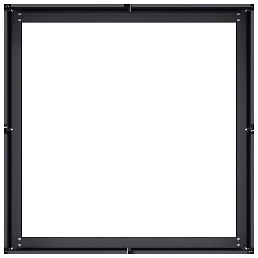 plantekasse 80x80x30 cm stål sort