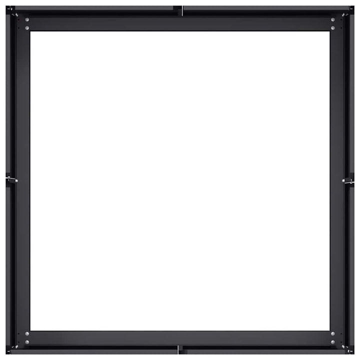 plantekasse 80x80x30 cm stål sort