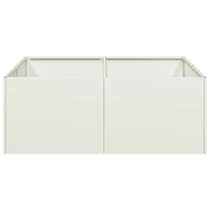 plantekasse 80x80x30 cm stål hvid