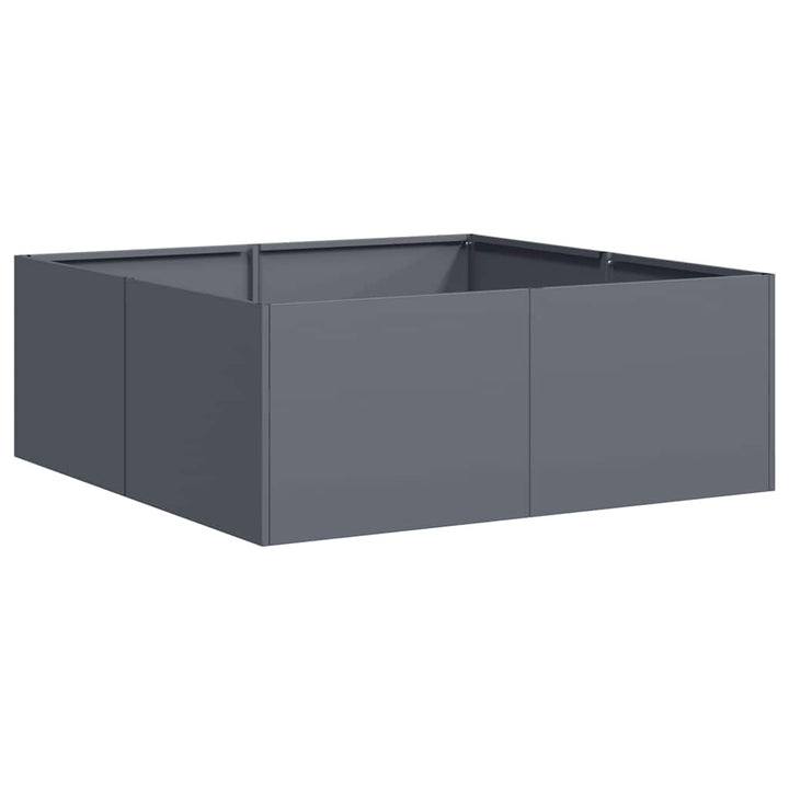 plantekasse 80x80x30 cm stål antracitgrå