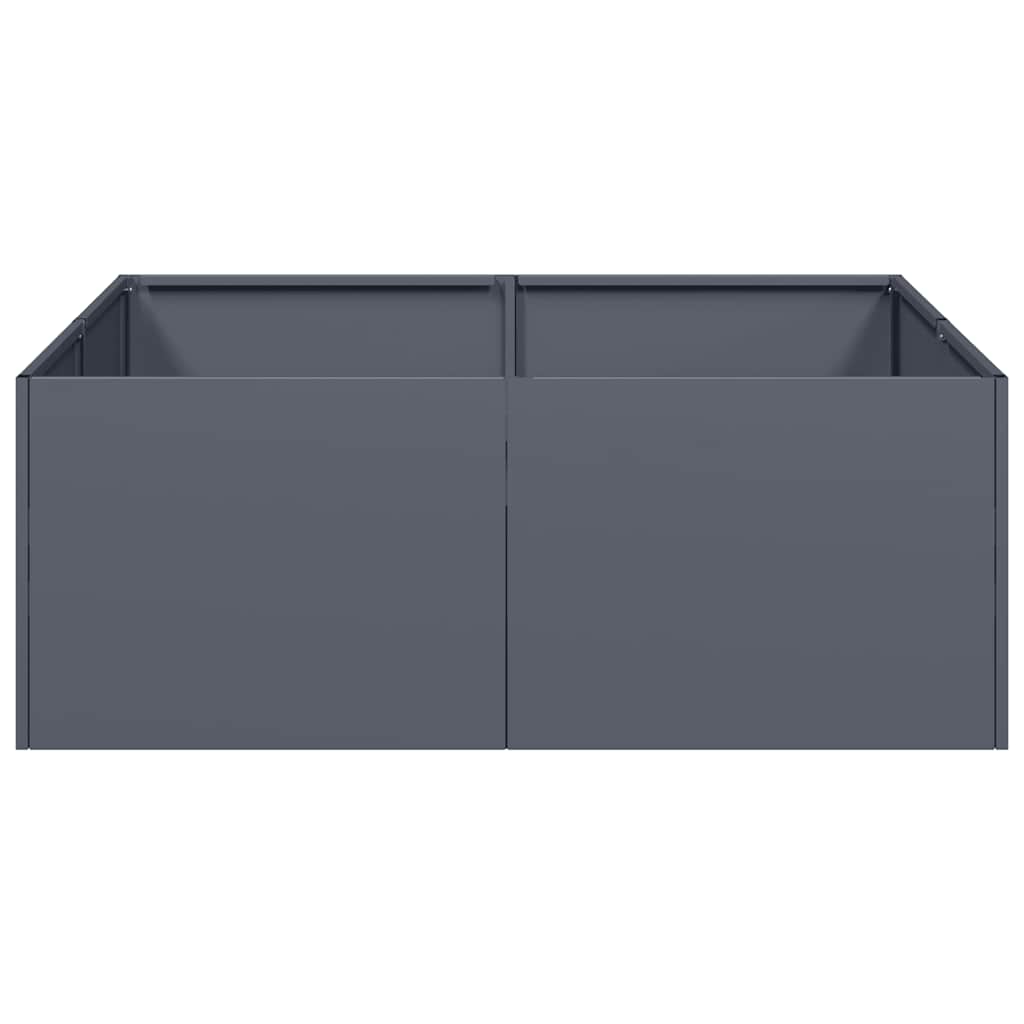 plantekasse 80x80x30 cm stål antracitgrå