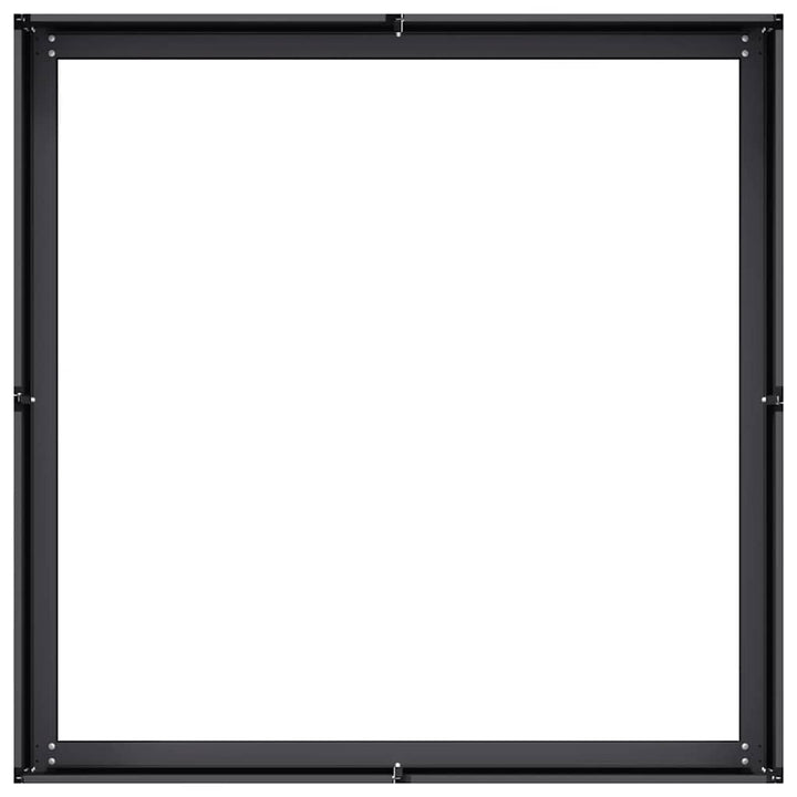 plantekasse 100x100x30 cm stål sort