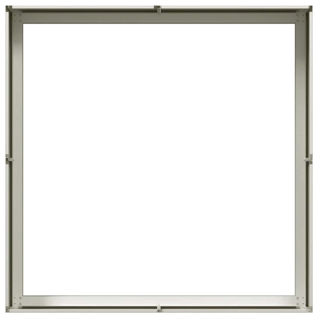 plantekasse 100x100x30 cm stål hvid