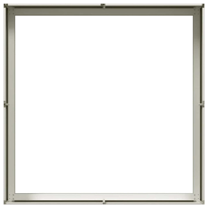 plantekasse 100x100x30 cm stål hvid