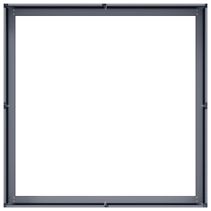 plantekasse 100x100x30 cm stål antracitgrå
