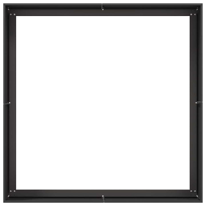 plantekasse 100x100x40 cm stål sort