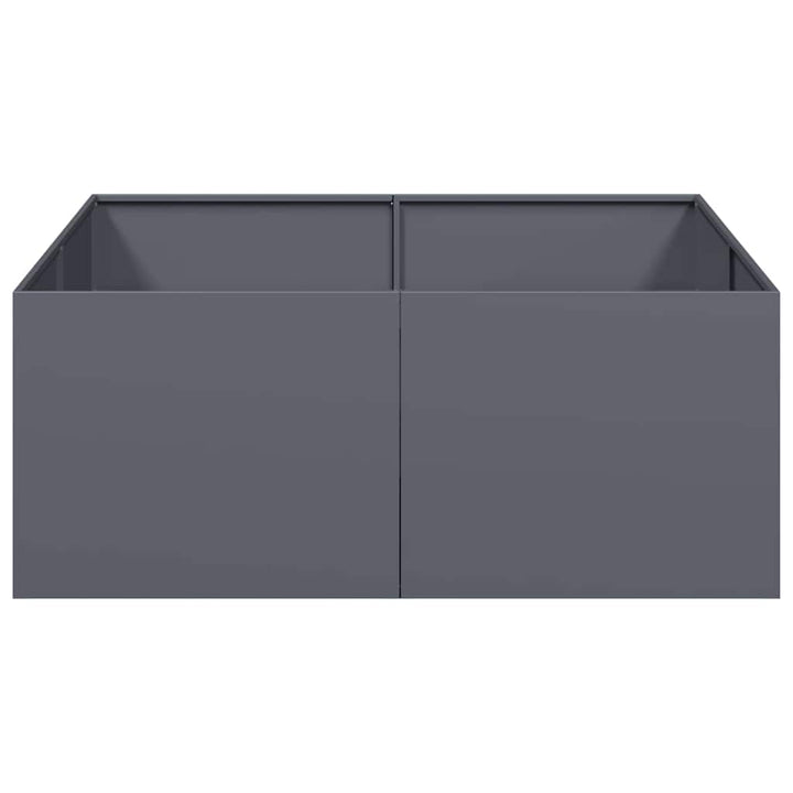 plantekasse 100x100x40 cm stål antracitgrå
