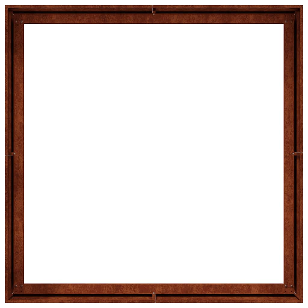 plantekasse rustfarvet 100x100x40 cm forvitringsstål