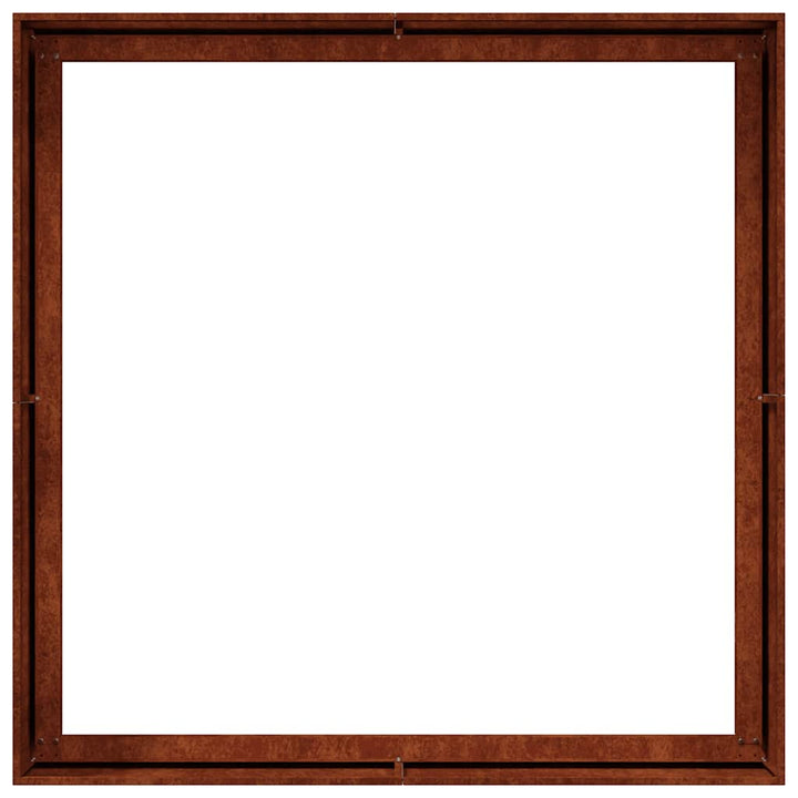 plantekasse rustfarvet 100x100x40 cm forvitringsstål