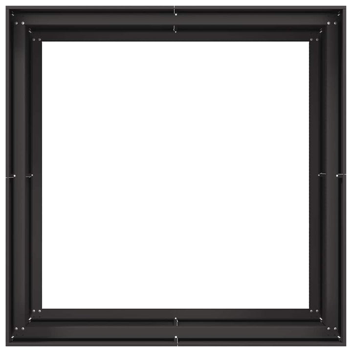 plantekasse 100x100x80 cm stål sort