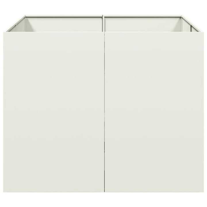 plantekasse 100x100x80 cm stål hvid