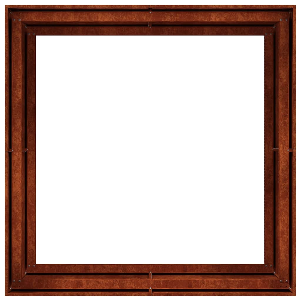 plantekasse rustfarvet 100x100x80 cm forvitringsstål