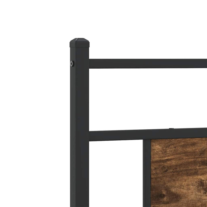 sengeramme 90x190 cm uden madras konstrueret træ røget eg