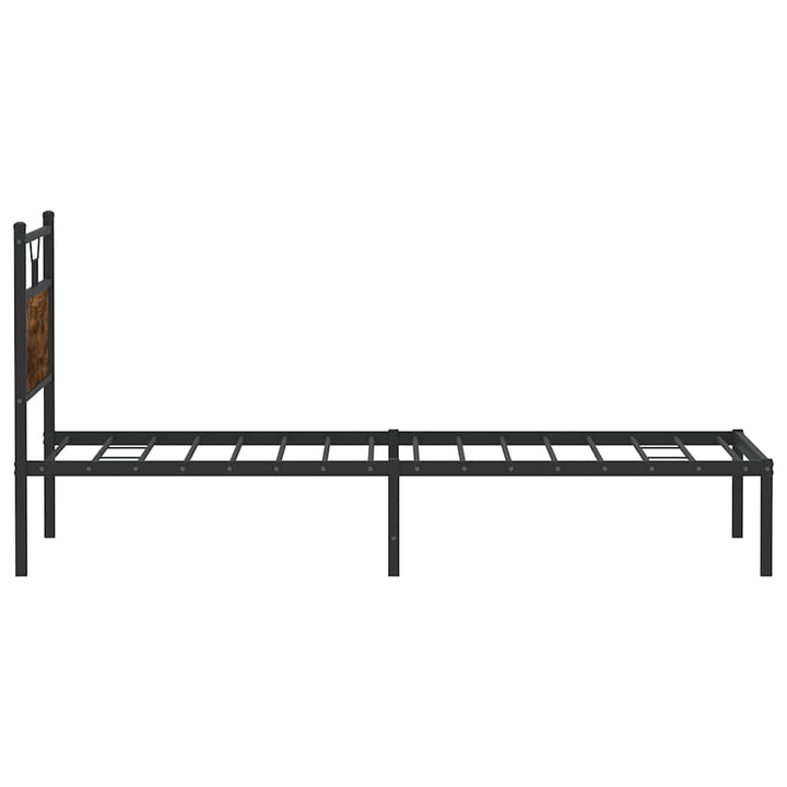 sengeramme 100x200 cm uden madras konstrueret træ røget eg
