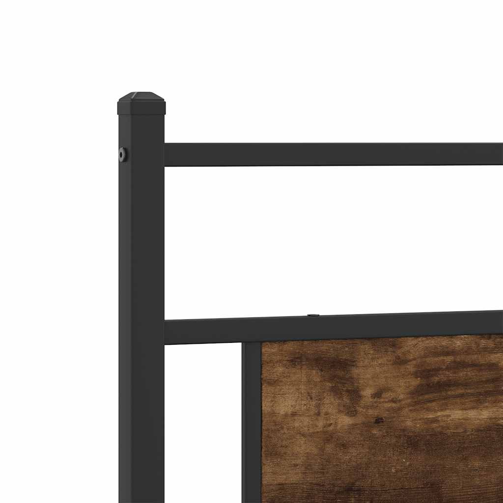 sengeramme 100x200 cm uden madras konstrueret træ røget eg