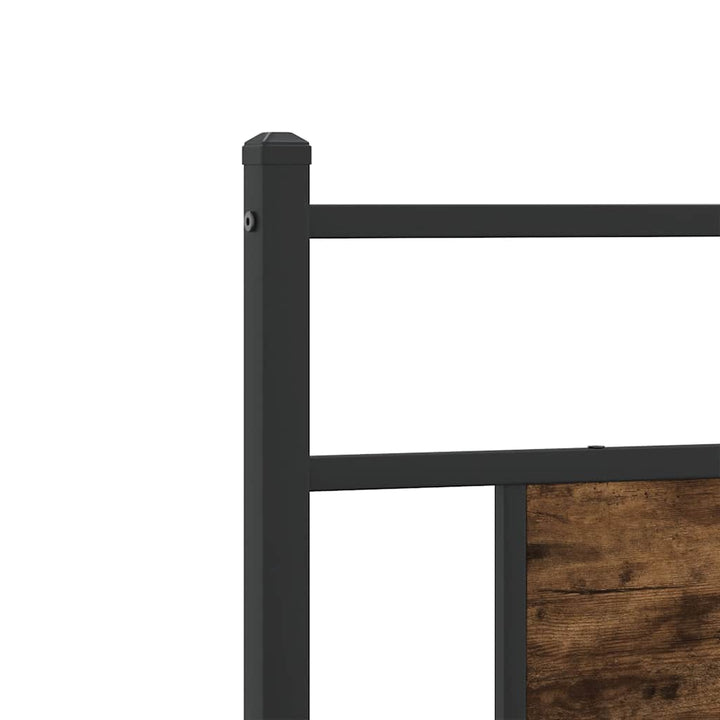 sengeramme 80x200 cm uden madras konstrueret træ røget eg