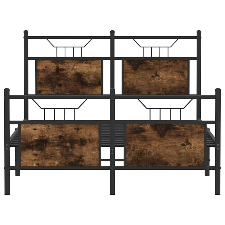 sengeramme 120x190 cm uden madras konstrueret træ røget eg