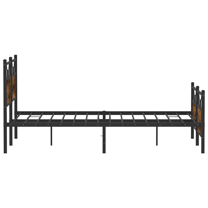 sengeramme 140x190 cm uden madras konstrueret træ røget eg