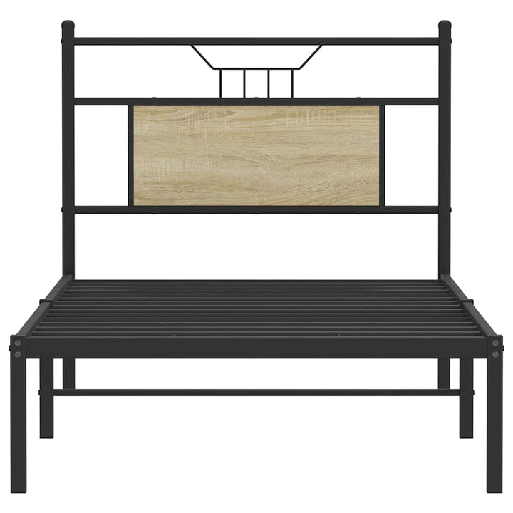 sengeramme 90x190 cm uden madras konstrueret træ sonoma-eg