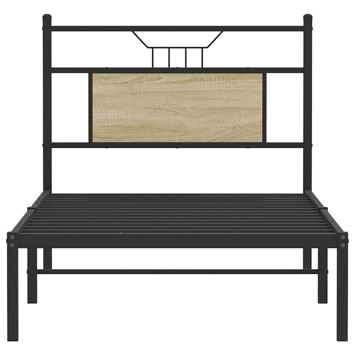 sengeramme 90x200 cm uden madras konstrueret træ sonoma-eg