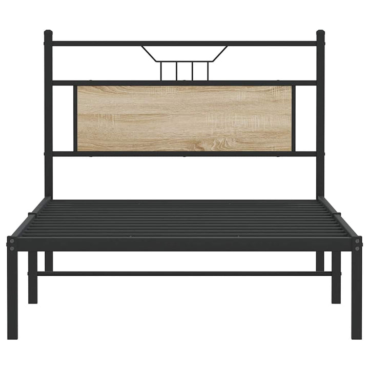sengeramme uden madras 107x203 cm konstrueret træ sonoma-eg