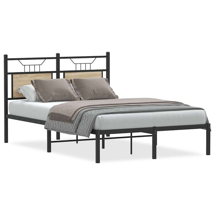 sengeramme 120x200 cm uden madras konstrueret træ sonoma-eg