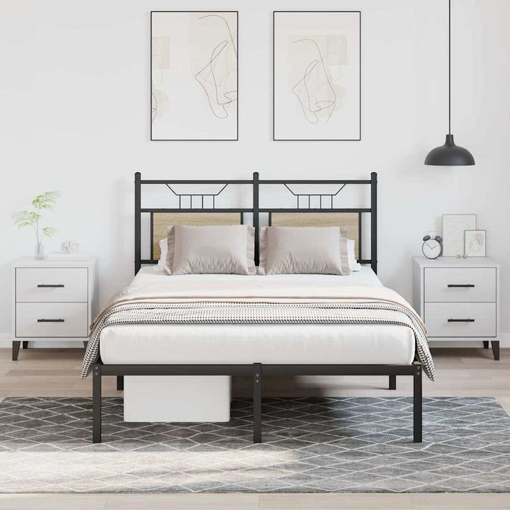 sengeramme 120x200 cm uden madras konstrueret træ sonoma-eg