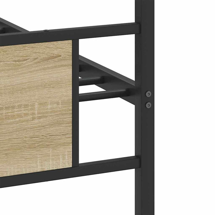sengeramme 75x190 cm uden madras konstrueret træ sonoma-eg