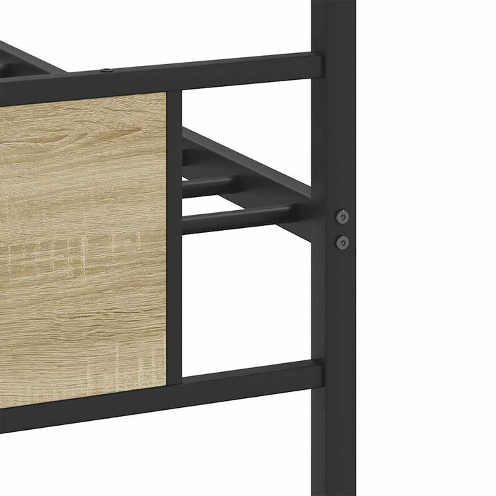 sengeramme 80x200 cm uden madras konstrueret træ sonoma-eg