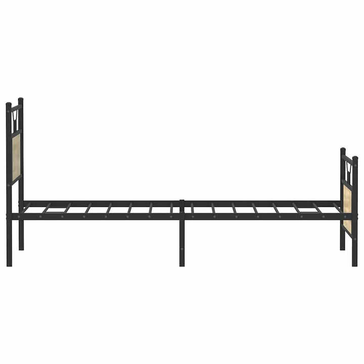 sengeramme 90x190 cm uden madras konstrueret træ sonoma-eg