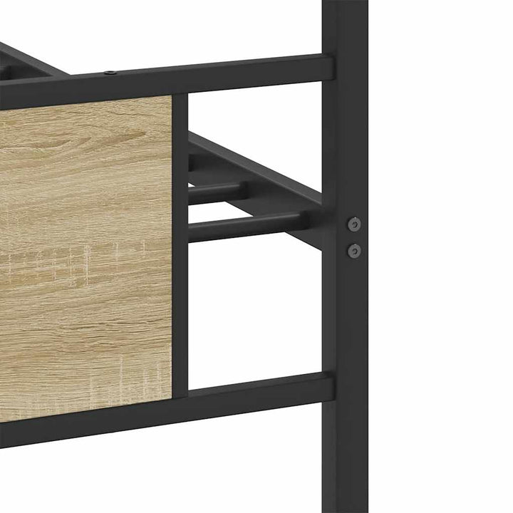 sengeramme 90x190 cm uden madras konstrueret træ sonoma-eg