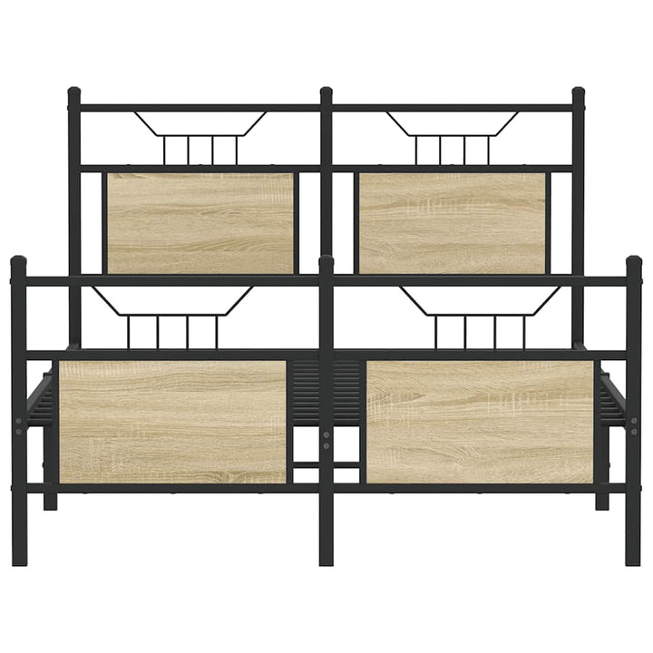 sengeramme 120x190 cm uden madras konstrueret træ sonoma-eg
