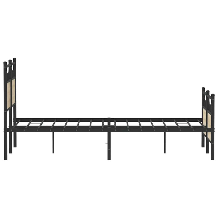 sengeramme 120x200 cm uden madras konstrueret træ sonoma-eg