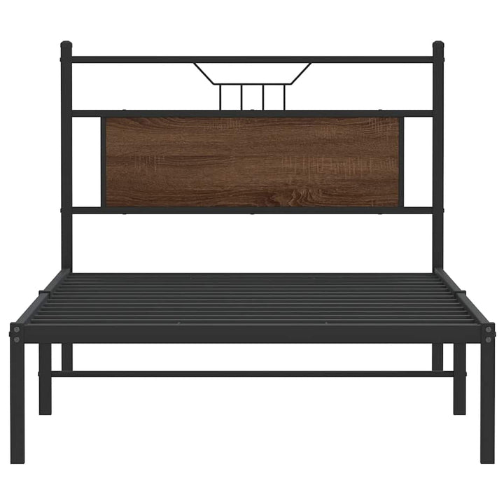 sengeramme uden madras 107x203 cm konstrueret træ brunt eg