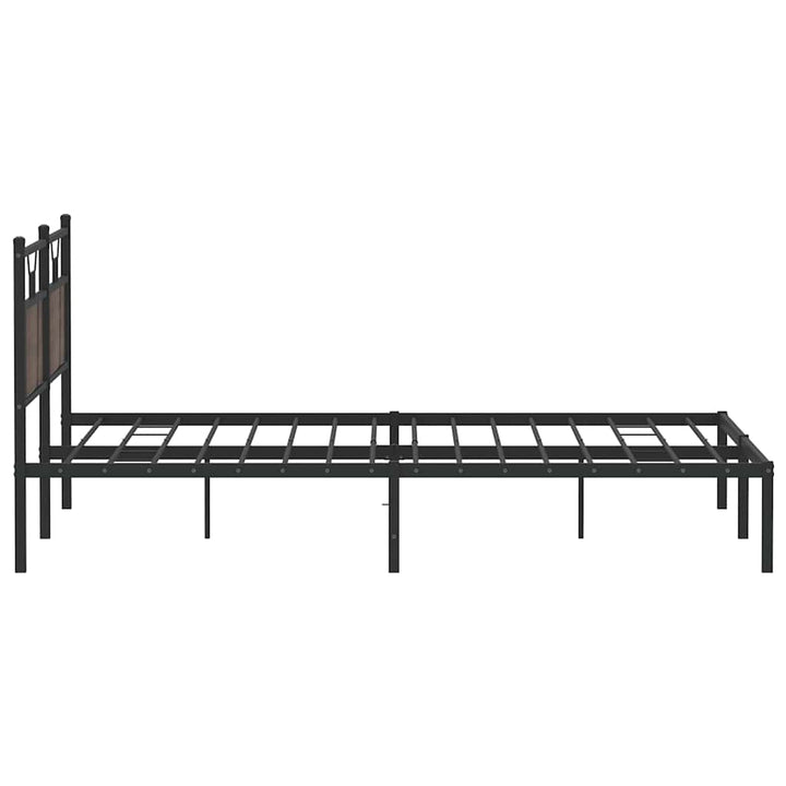 sengeramme 160x200 cm uden madras konstrueret træ brunt eg