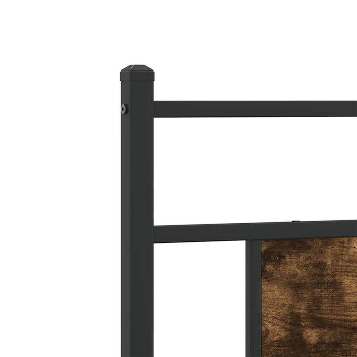 sengeramme 75x190 cm uden madras konstrueret træ røget eg