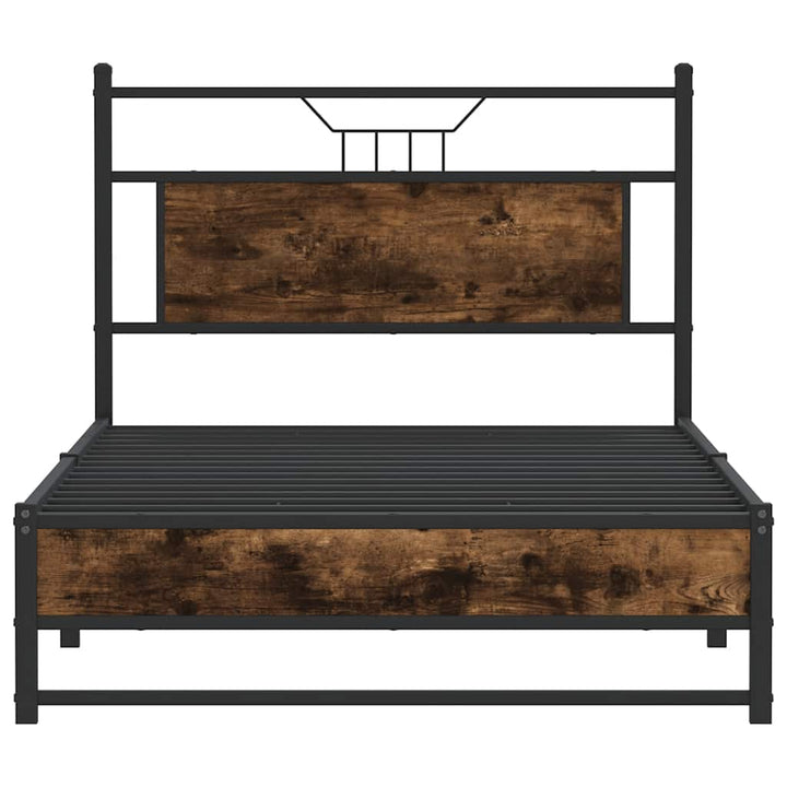 sengeramme 100x200 cm uden madras konstrueret træ røget eg