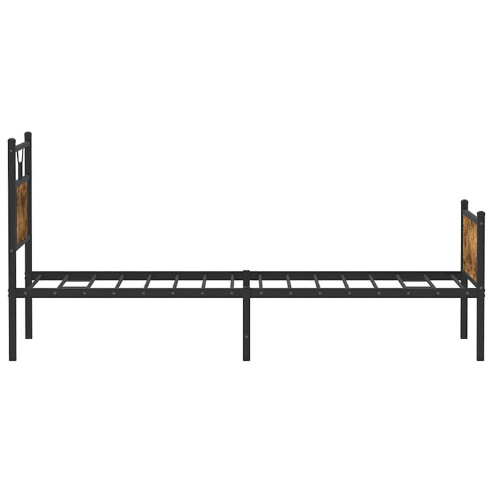 sengeramme 80x200 cm uden madras konstrueret træ røget eg