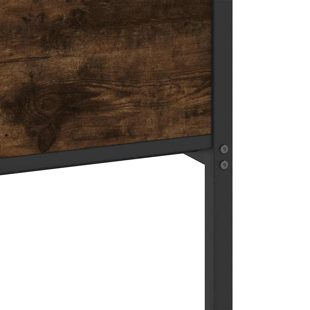 sengeramme 120x200 cm uden madras konstrueret træ røget eg