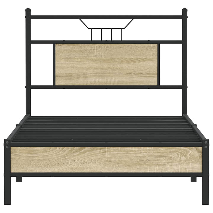 sengeramme 80x200 cm uden madras konstrueret træ sonoma-eg