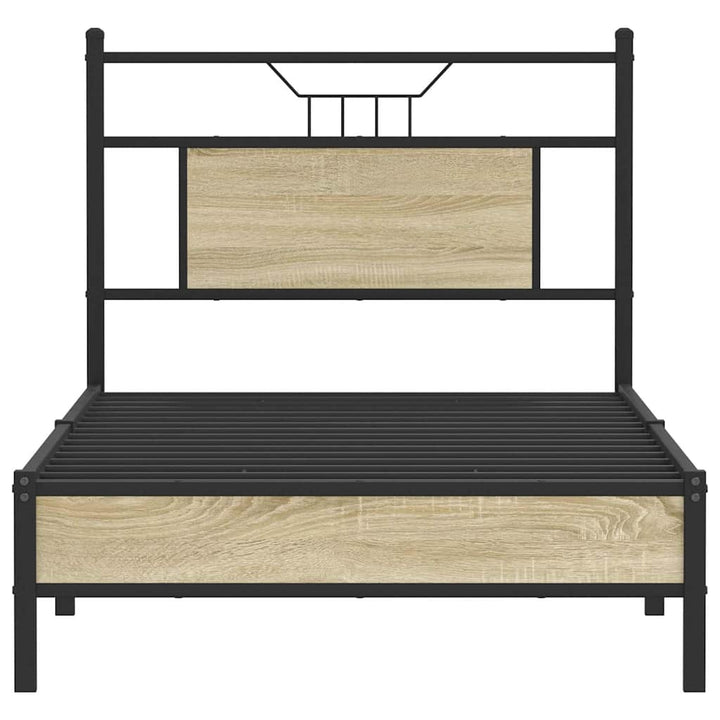 sengeramme 90x200 cm uden madras konstrueret træ sonoma-eg